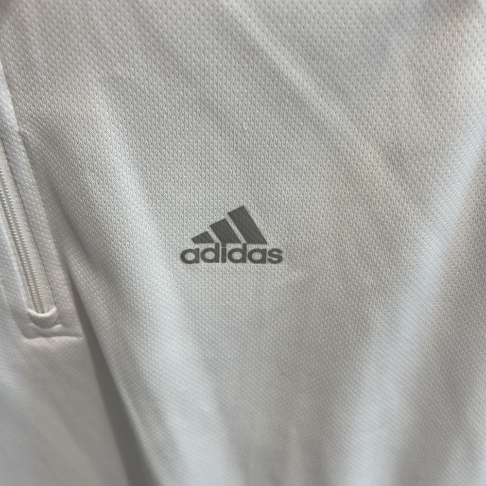 Adidas White zip Top - Picture 2 of 5